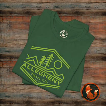 Nature-Inspired Unisex Tee with Allegheny Trail Design, Outdoor Adventure Shirt, Eco-Friendly Apparel, Hiking Gift, Travel T-Shirt