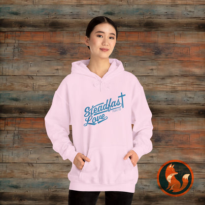 Steadfast Love Hoodie, Cozy Unisex Sweatshirt for Relaxed Vibes, Perfect Gift for Friends and Family, Ideal for Casual Wear, [...]