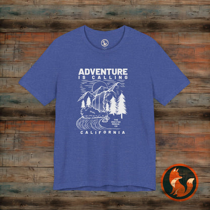 Adventure Is Calling Unisex Tee | Perfect for Outdoor Lovers, Camping, Hiking, Travel, Gifts