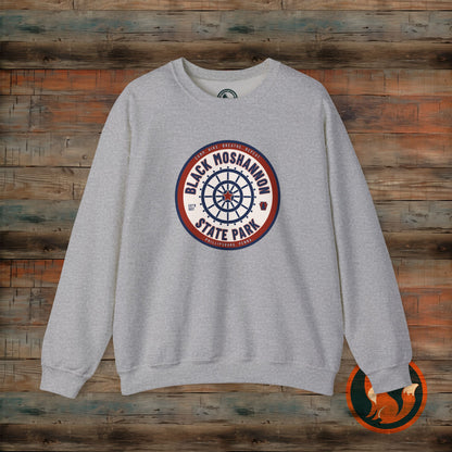 Unisex Heavy Blend™ Crewneck Sweatshirt - Vintage Black Moshanon State Park Design, Outdoor Adventure Wear, Perfect Gift for Nature [...]