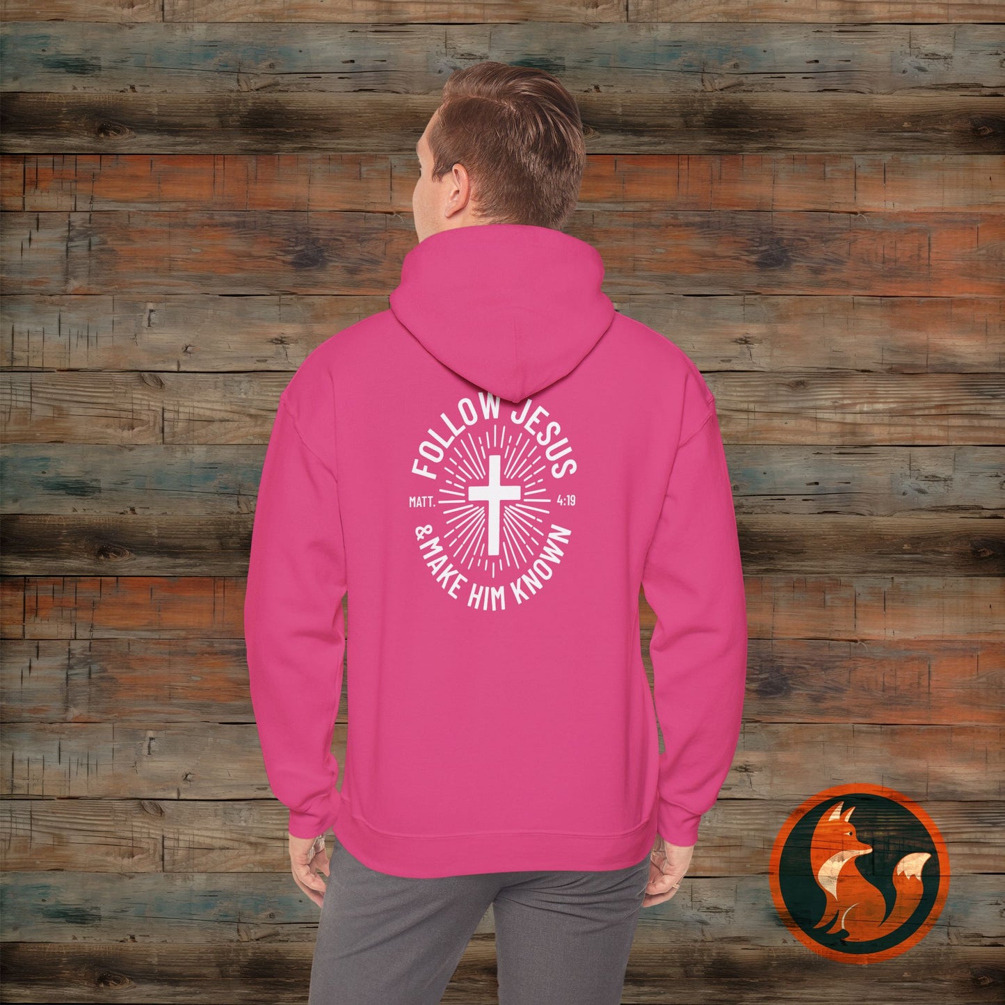 Faith-Inspired Hooded Sweatshirt - Follow Jesus Design, Unisex Cozy Pullover, Christian Apparel, Perfect Gift for Believers, Ideal for [...]