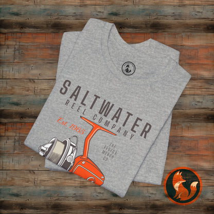Saltwater Fishing Tee, Vintage Style Shirt, Angler Gift, Beachwear, Casual Outdoor Top, Summer Fishing Apparel