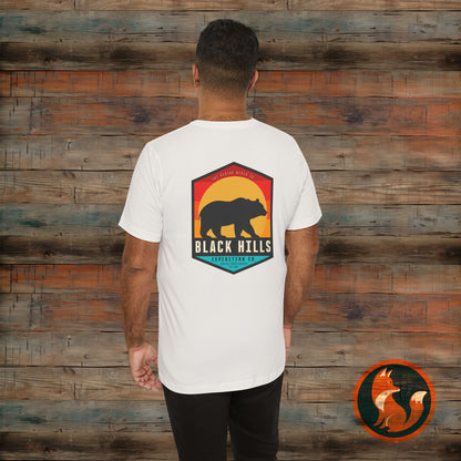 Black Hills Bear Short Sleeve Tee | Adventure Shirt, Nature Lover Gift, Hiking Apparel, Travel Tee, Outdoor Enthusiast Wear