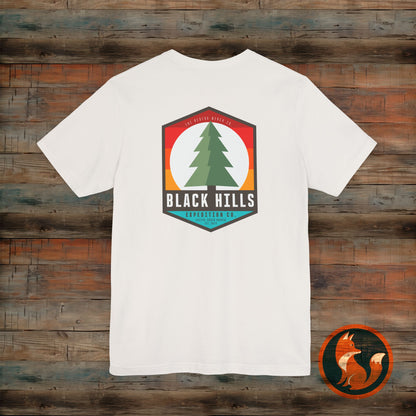 Black Hills Adventure Unisex Tee – Nature Lover's Shirt, Outdoor Exploration, Summer Vibes, Hiking Apparel, Gift for Nature Enthusiasts