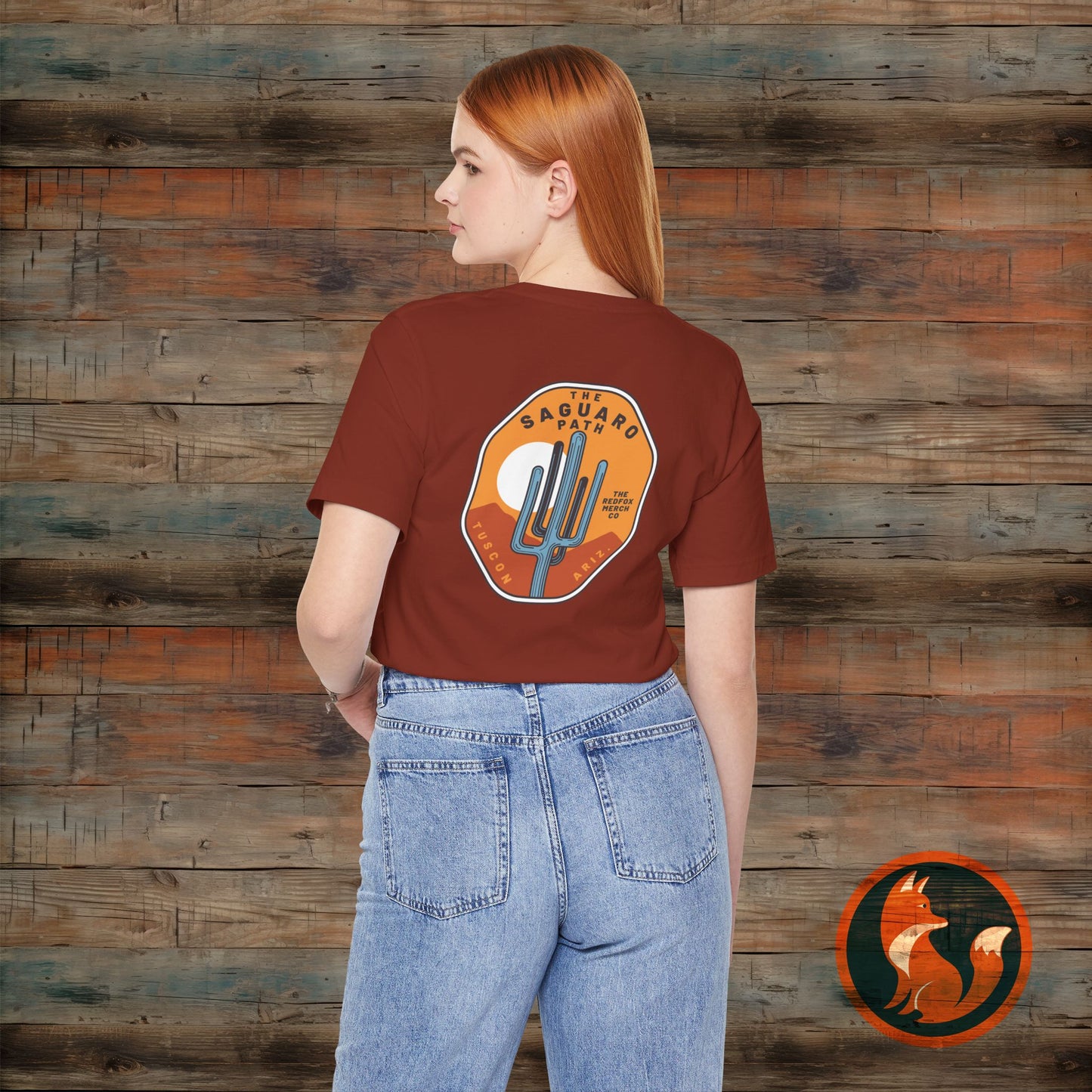 Saguaro Sunset Tee, Unisex Graphic Tee, Desert Vibes Shirt, Travel Souvenir T-Shirt, Outdoor Adventure Wear, Casual Summer Apparel