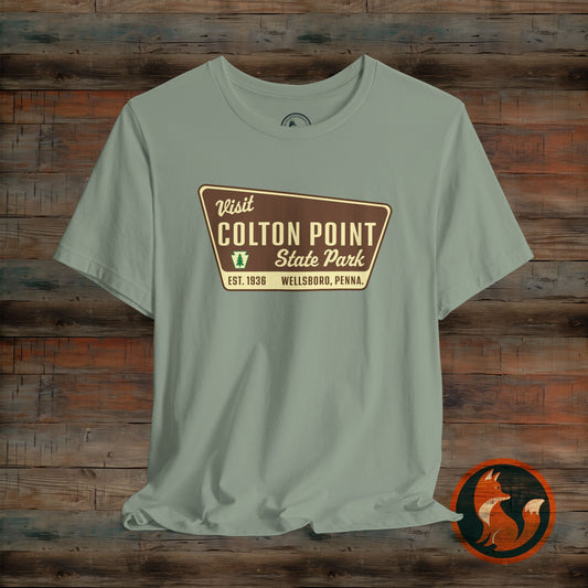 Vintage Colton Point Park Tee - Unisex Jersey Short Sleeve T-Shirt, Casual Outdoor Wear, Travel Souvenir, Nature Lover Gift, Camping Apparel