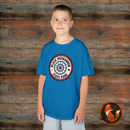 Black Moshannon State Park Kids Tee, Outdoor Adventure Kids Shirt, Nature Lover Gift, Campsite T-Shirt, Summer Family Trip Apparel, Youth Outdoor Clothing