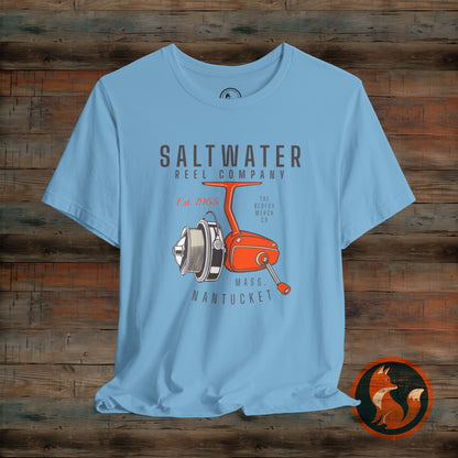 Saltwater Fishing Tee, Vintage Style Shirt, Angler Gift, Beachwear, Casual Outdoor Top, Summer Fishing Apparel