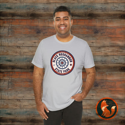 Black Moshannon State Park Tee, Unisex Nature Shirt, Outdoor Adventure Top, Camping Gift, Summer Travel Apparel