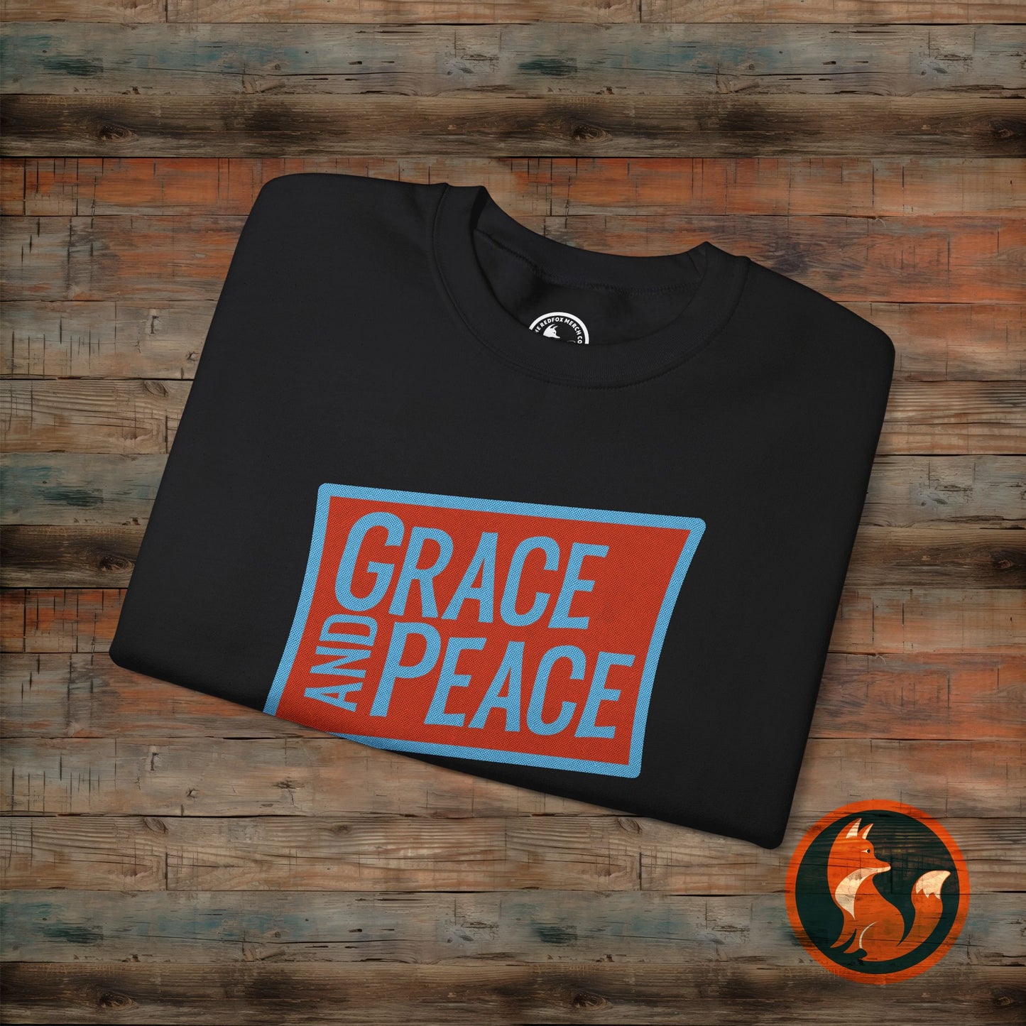 Unisex Crewneck Sweatshirt - Grace and Peace, Cozy Gift, Inspirational Apparel, Fall Fashion, Everyday Wear, Relaxed Style