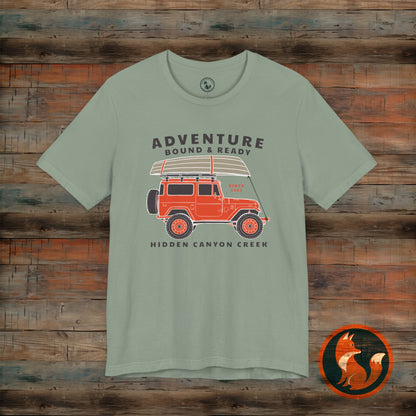 Adventure Bound & Ready Tee, Unisex T-Shirt, Outdoor Apparel, Camping Gift, Travel Shirt, Adventure Lover's Top