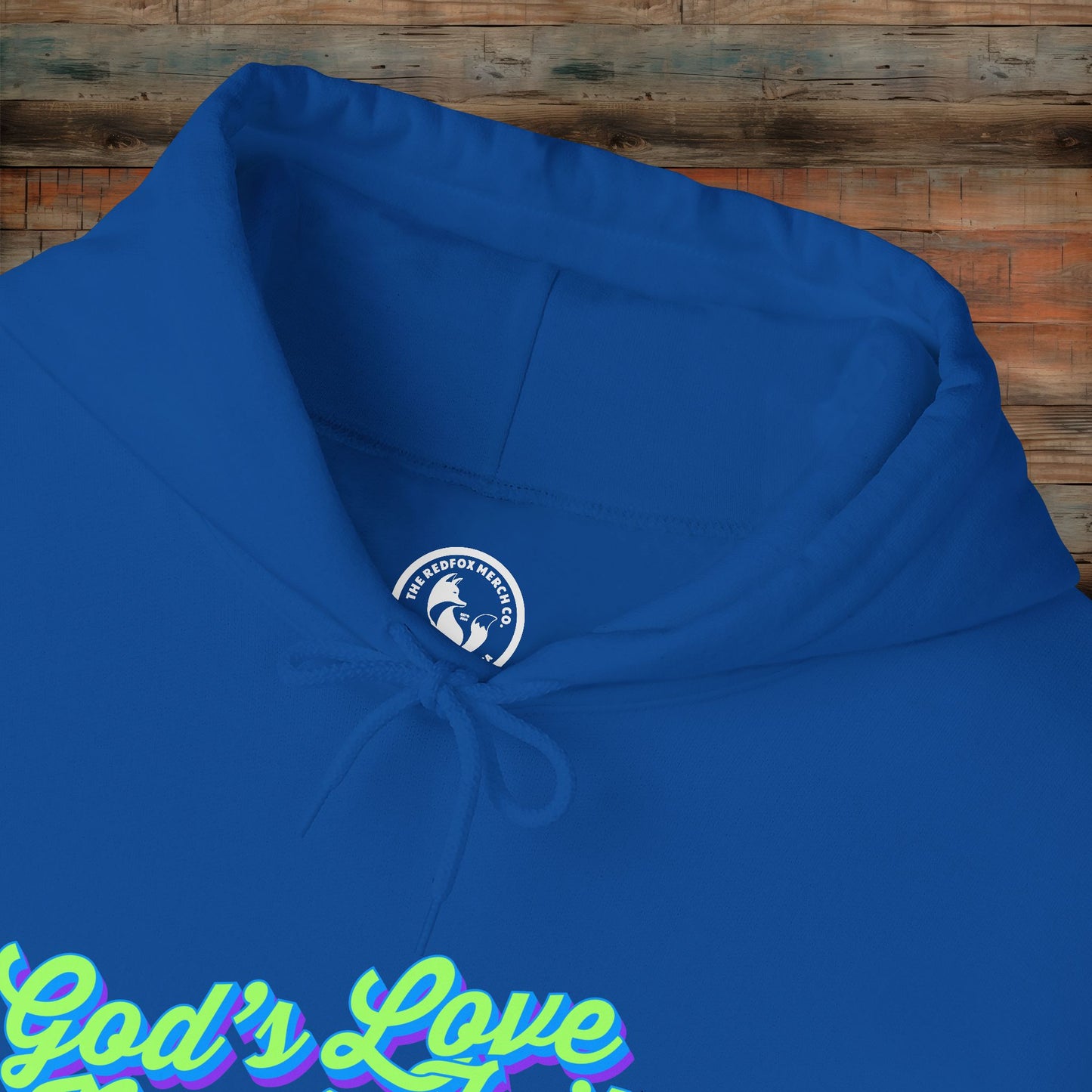 God's Love Never Fails Hoodie - Cozy Christian Sweatshirt for Faith & Inspiration, Perfect Gift for Holidays, Birthdays, and Faith Events