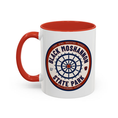Accent Coffee Mug with Black Moshannion State Park Design - Perfect for Nature Lovers, Hiking Gifts, Outdoor Adventures, Unique Coffee [...]