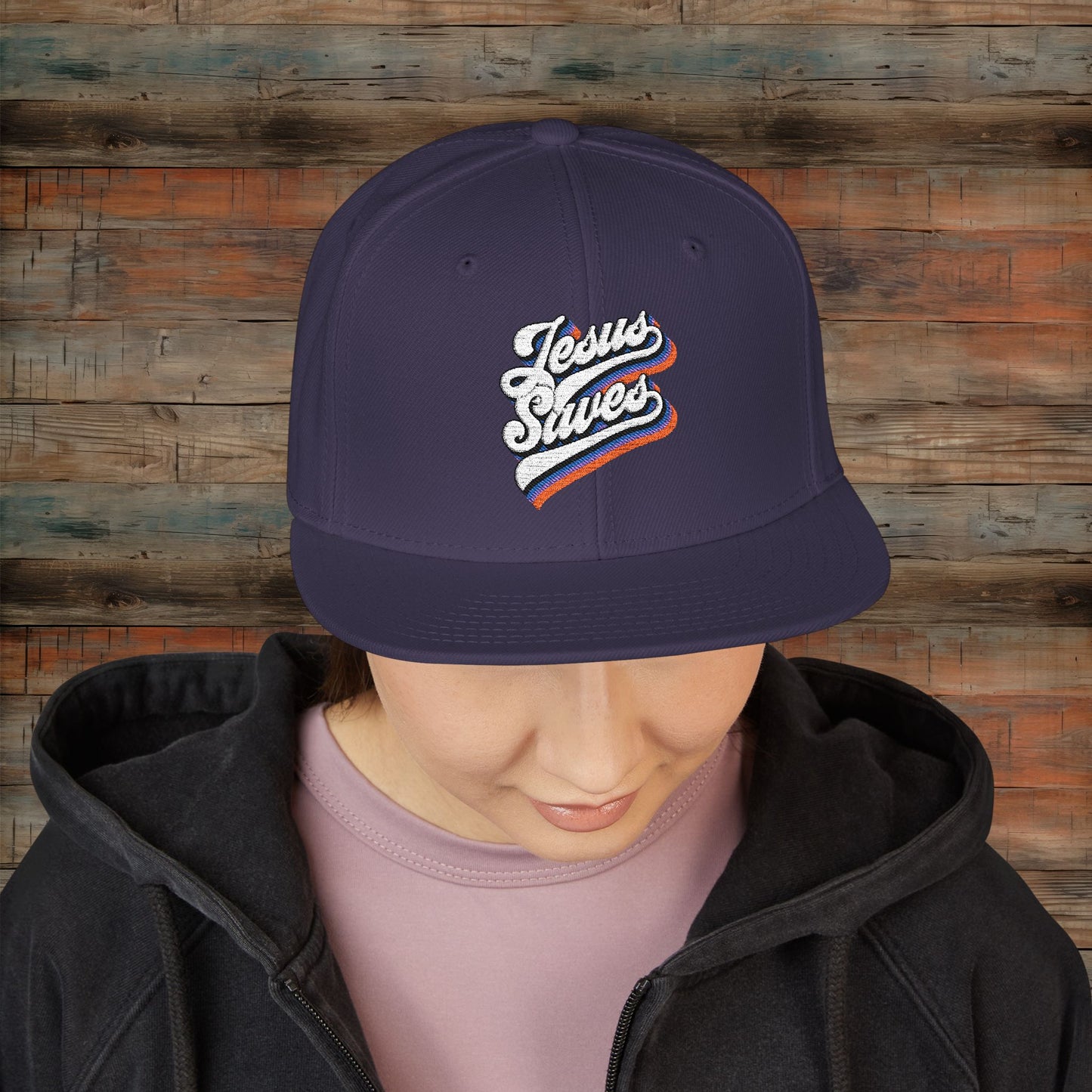 Jesus Saves Embroidered Snapback Cap - Trendy Casual Headwear for All Occasions, Gift for Him and Her, Streetwear, Summer Style, Custom Hats