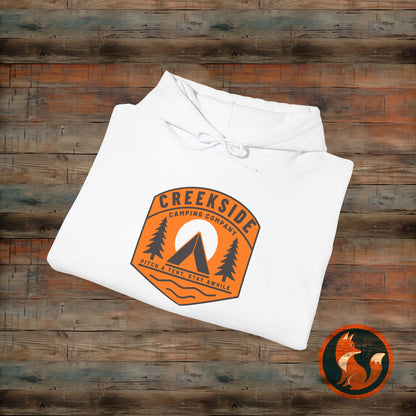 Creekside Retreat Unisex Hoodie, Camping Sweatshirt, Outdoor Adventure Apparel, Cozy Gift for Nature Lovers, Hiking Hooded Sweatshirt