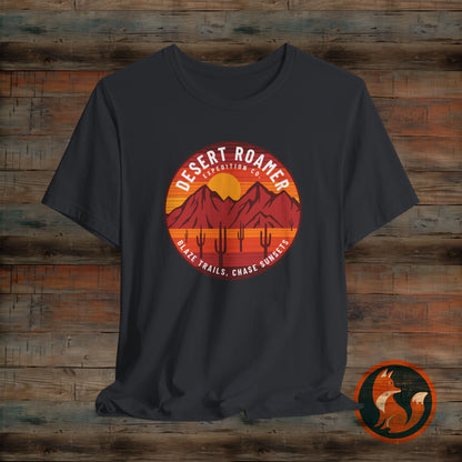 Desert Roamer Tee - Unisex Jersey Short Sleeve Shirt, Hiking Gift, Adventure Apparel, Travel T-Shirt, Outdoorsy Style