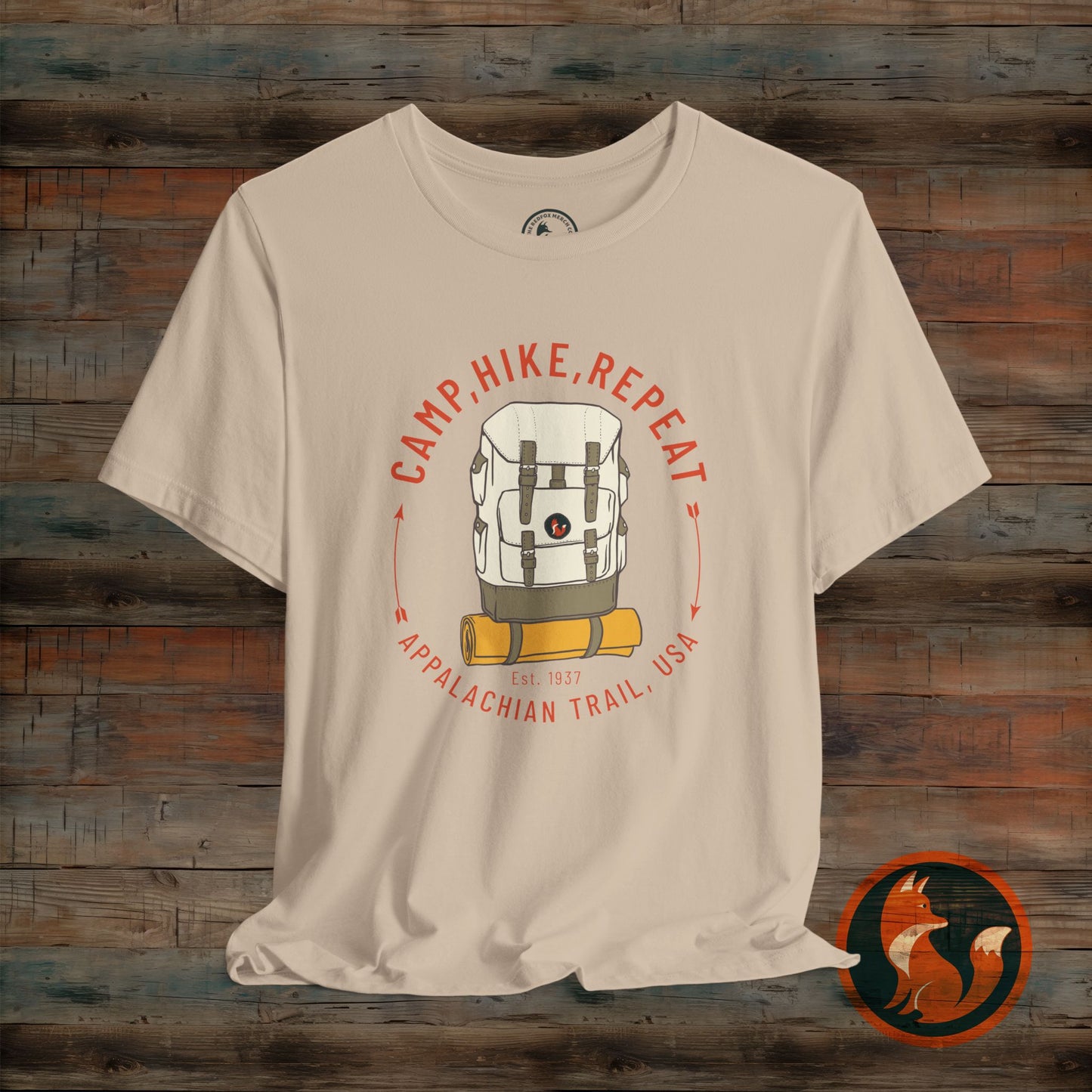 Outdoor Adventure Tee - Camp Hike Repeat, Unisex T-Shirt, Nature Lover Gift, Hiking Shirt, Summer Wardrobe Essential, Camping Apparel