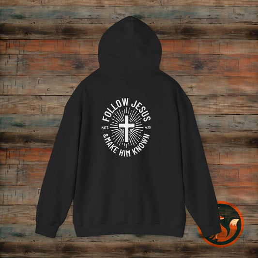 Faith-Inspired Hooded Sweatshirt - Follow Jesus Design, Unisex Cozy Pullover, Christian Apparel, Perfect Gift for Believers, Ideal for [...]
