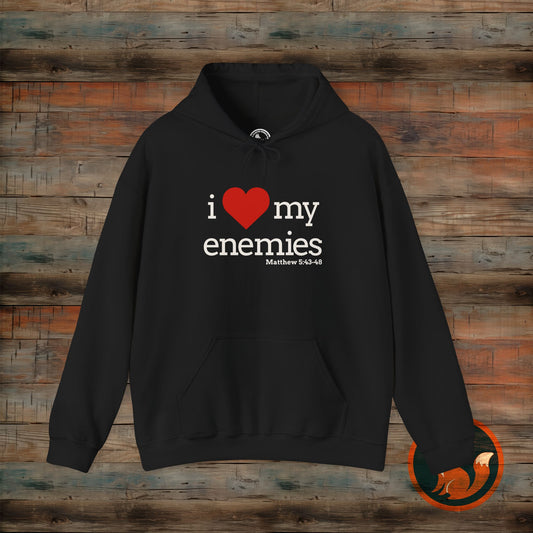 I love My Enemies Hoodie - Unisex Heavy Blend Sweatshirt, Christian Apparel, Gift for Faith Lovers, Inspirational Clothing, Cozy [...]