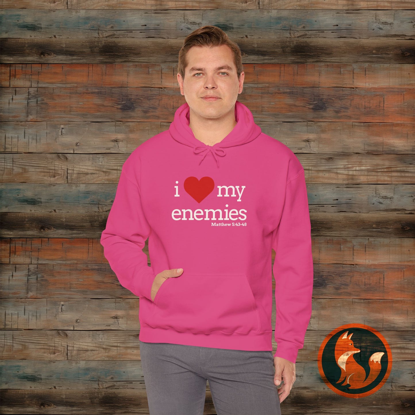I love My Enemies Hoodie - Unisex Heavy Blend Sweatshirt, Christian Apparel, Gift for Faith Lovers, Inspirational Clothing, Cozy [...]