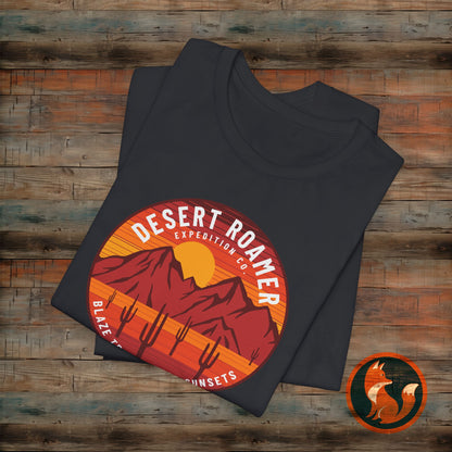 Desert Roamer Tee - Unisex Jersey Short Sleeve Shirt, Hiking Gift, Adventure Apparel, Travel T-Shirt, Outdoorsy Style