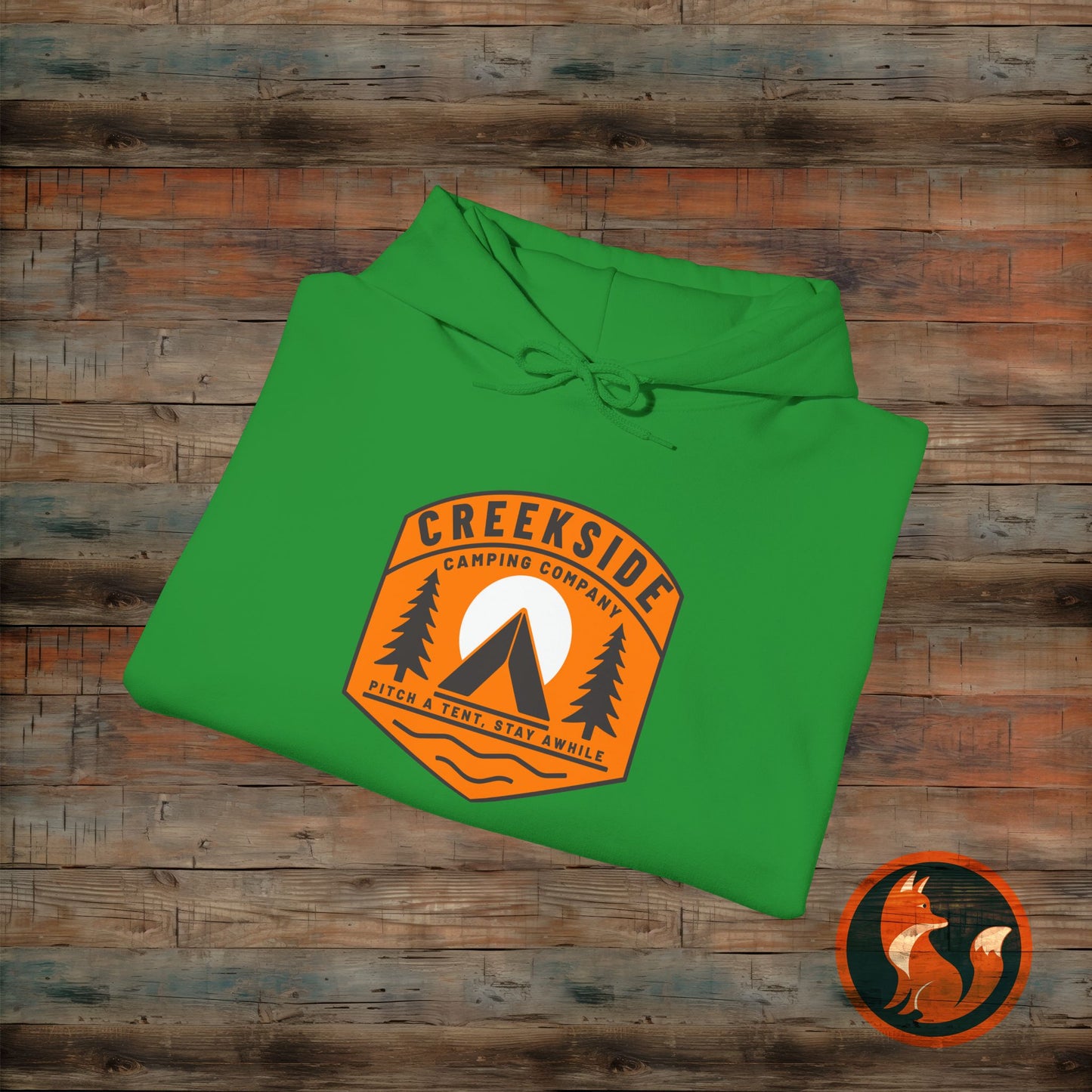 Creekside Retreat Unisex Hoodie, Camping Sweatshirt, Outdoor Adventure Apparel, Cozy Gift for Nature Lovers, Hiking Hooded Sweatshirt