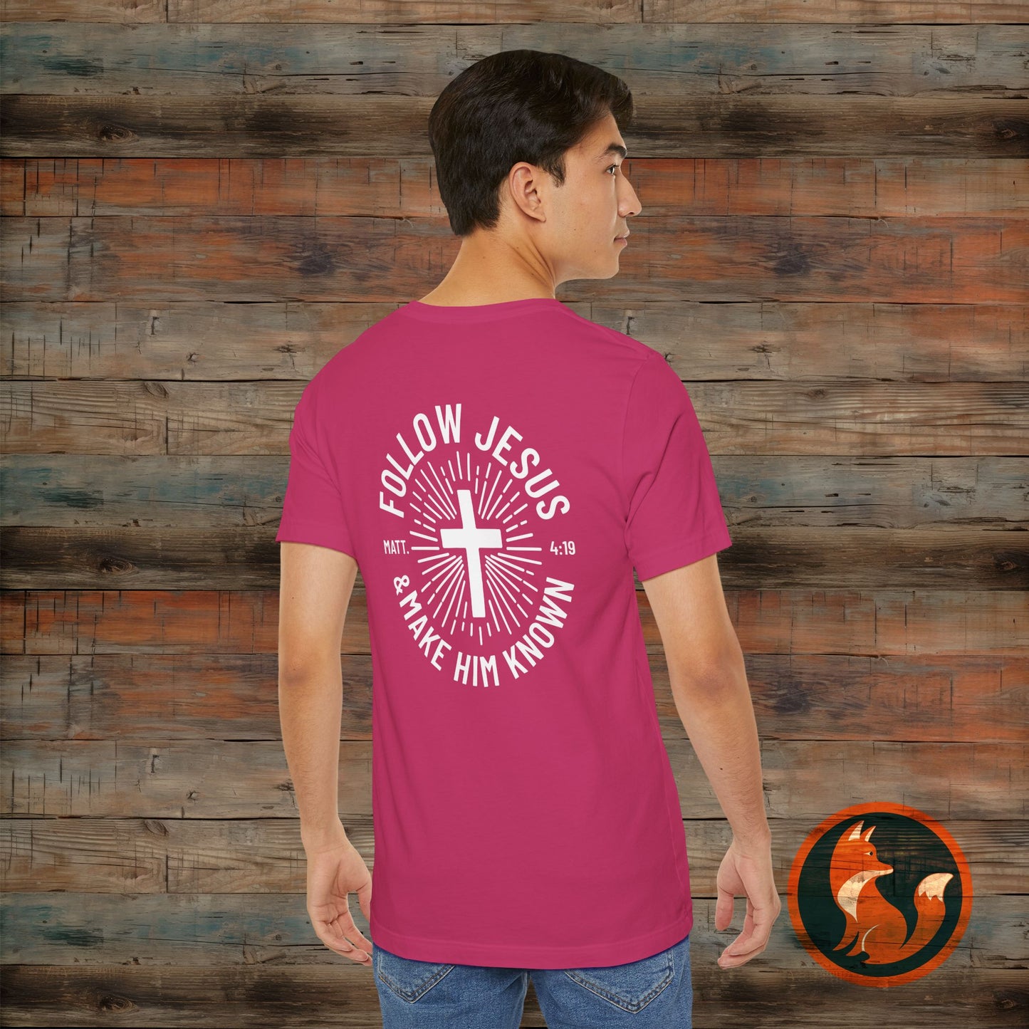 Faith-Inspired Unisex Tee - Follow Jesus Design, Christian Apparel, Inspirational Shirt, Gift for Believers, Religious Tee