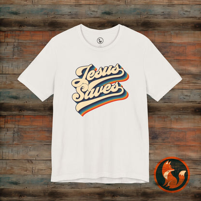 Stylish Jesus Saves Tee, Faith-Based Tee, Unisex Graphic Shirt, Everyday Comfort, Perfect Gift for Believers