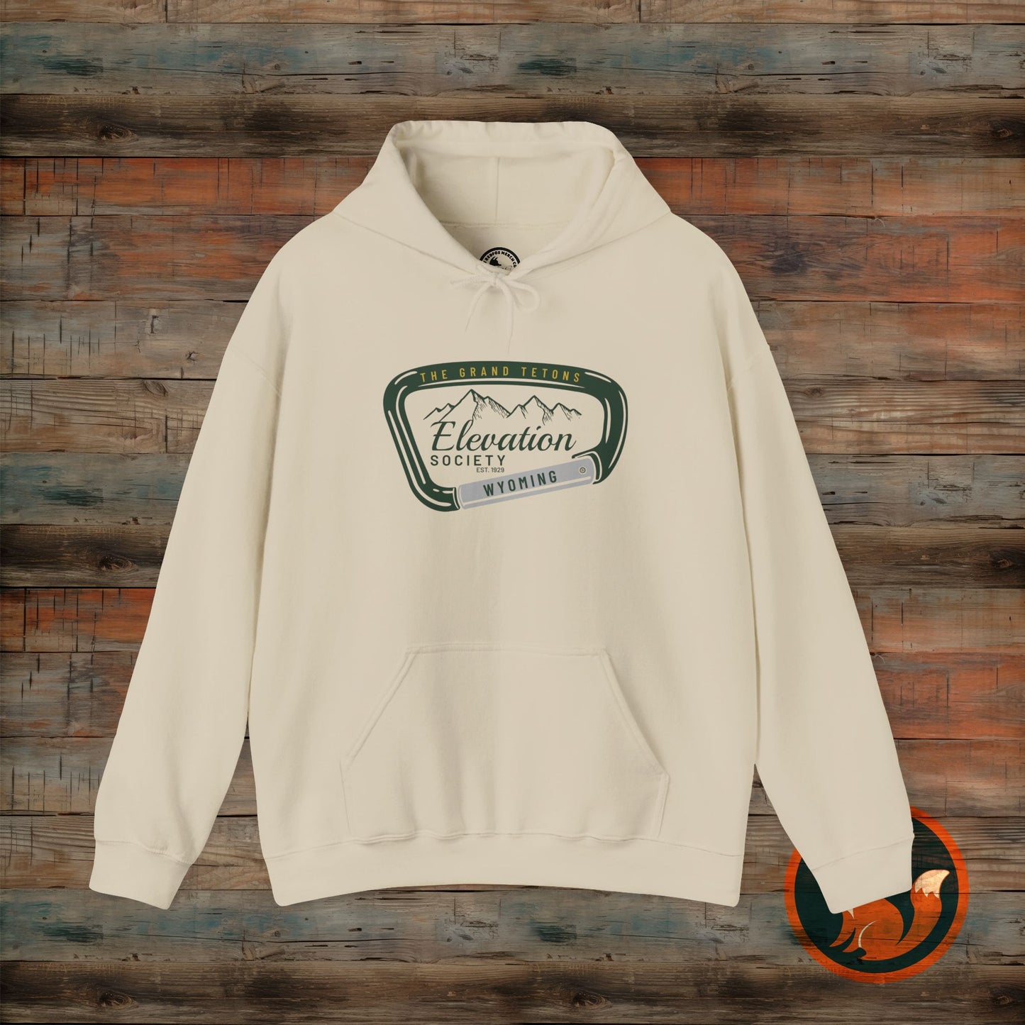 Elevation Society Hoodie, Cozy Unisex Sweatshirt for Outdoor Adventures, Perfect for Friends, Gift for Grads, Casual Wear, Travel