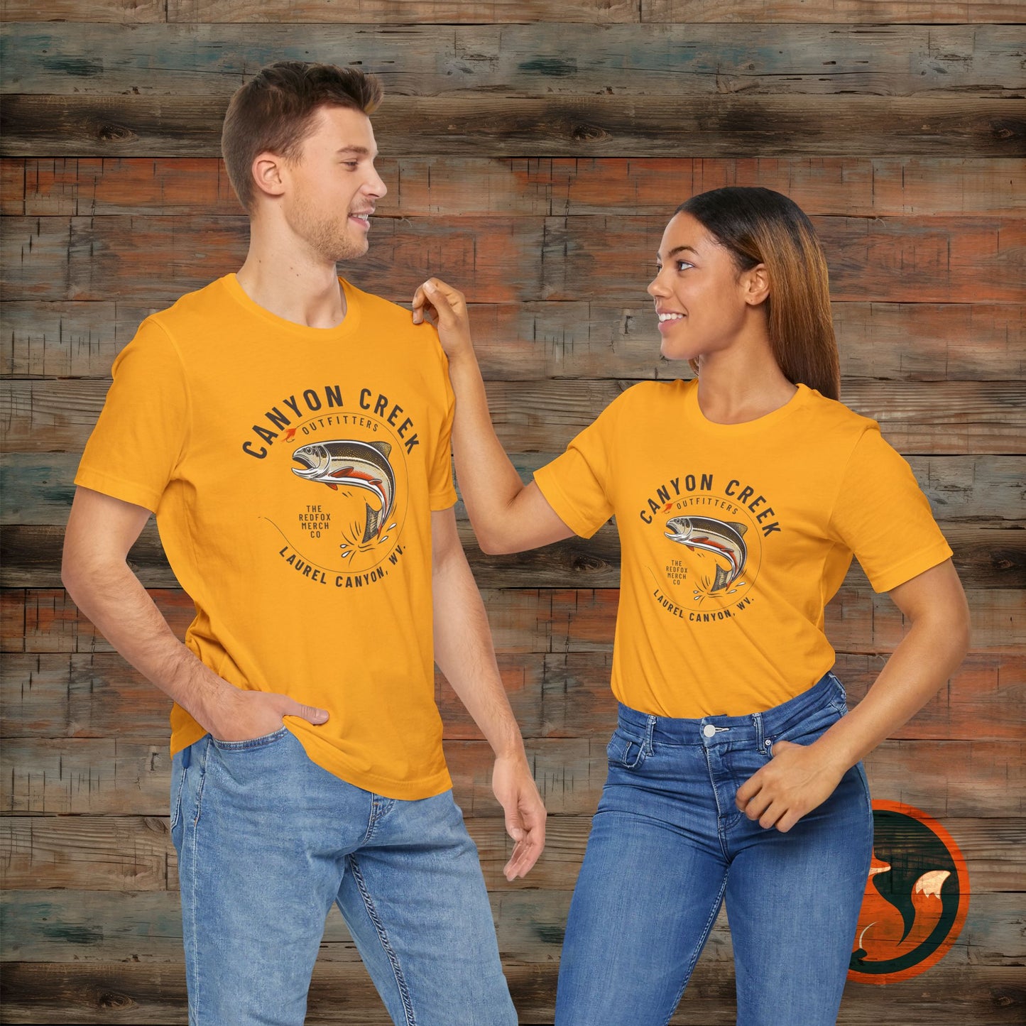 Canyon Creek Vintage Fishing Tee, Unisex Casual Shirt, Outdoor Adventure Apparel, Gift for Anglers, Nature Lover's Tee