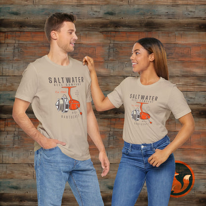 Saltwater Fishing Tee, Vintage Style Shirt, Angler Gift, Beachwear, Casual Outdoor Top, Summer Fishing Apparel