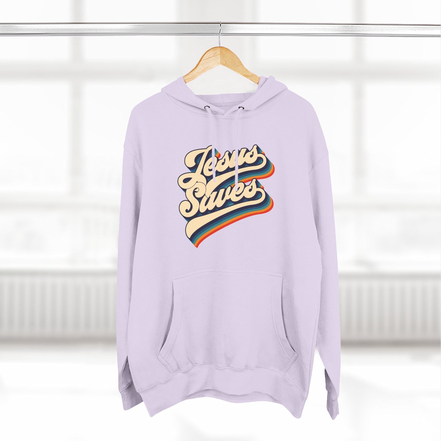 Vintage Jesus Saves Fleece Hoodie, Cozy Religious Sweatshirt, Faith-based Gift, Winter Wardrobe Essential, Perfect for Church Events