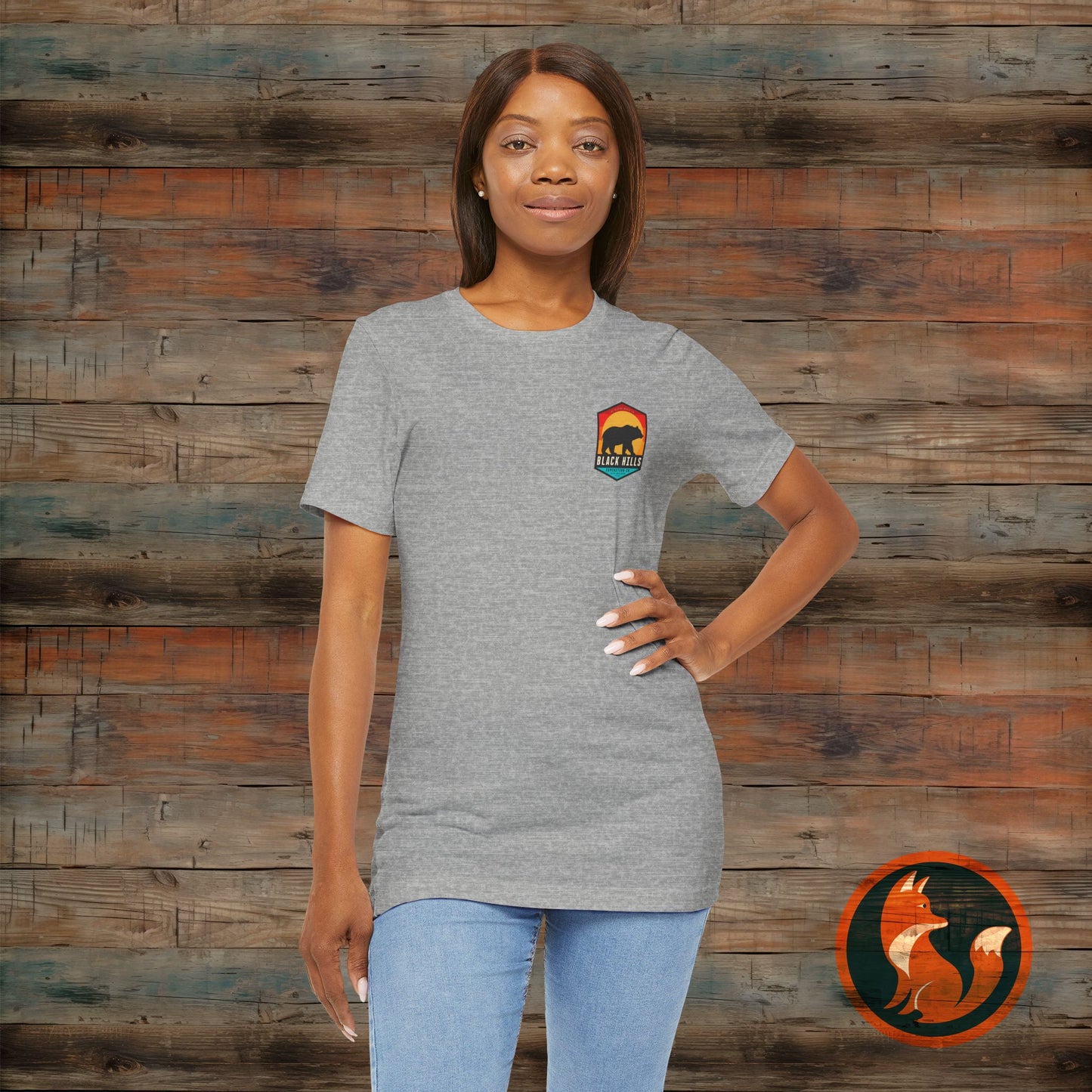 Black Hills Bear Short Sleeve Tee | Adventure Shirt, Nature Lover Gift, Hiking Apparel, Travel Tee, Outdoor Enthusiast Wear