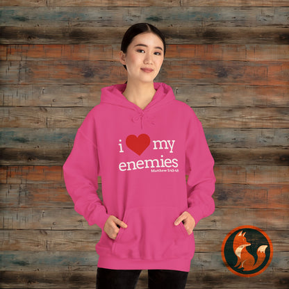 I love My Enemies Hoodie - Unisex Heavy Blend Sweatshirt, Christian Apparel, Gift for Faith Lovers, Inspirational Clothing, Cozy [...]