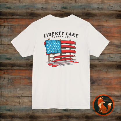 Patriotic Graphic Tee - Unisex Jersey Short Sleeve T-Shirt, 4th of July Outfit, Americana Apparel, Casual Style