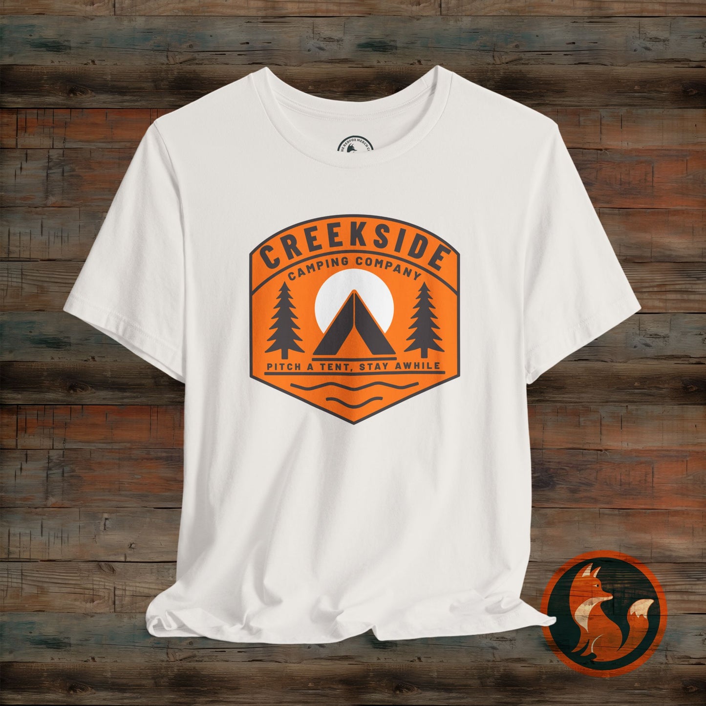 Creekside Camping Unisex Tee - Adventure Vibes, Outdoor Excursions, Nature Lover Gift, Summer Campwear, Hiking Apparel, Travel Shirt