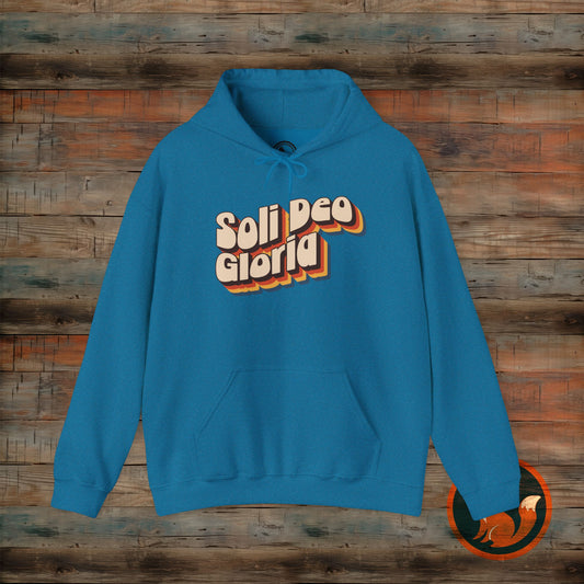 Soli Deo Gloria(Glory to God Alone) Hooded Sweatshirt, Christian Gift, Cozy Layer, Faith-Based Apparel, Unisex Hoodie, Casual Style