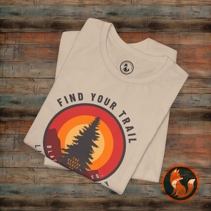Unisex Adventure T-Shirt - Find Your Trail, Live the Journey, Outdoor Tee, Hiking Gift, Nature Lover Apparel