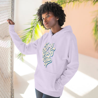 Jesus Loves You Fleece Hoodie - Perfect for Fall and Winter, Casual Wear, Comfortable Fashion, Every Day Essentials