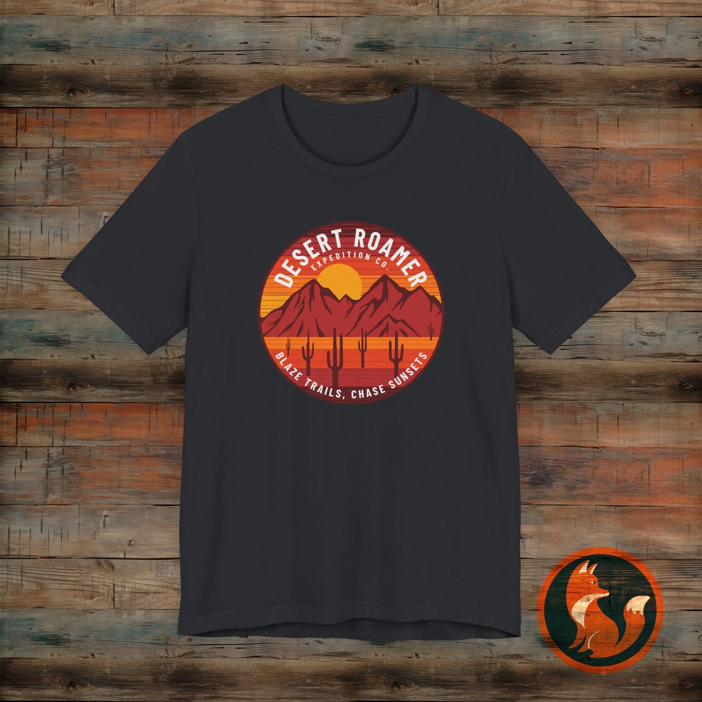 Desert Roamer Tee - Unisex Jersey Short Sleeve Shirt, Hiking Gift, Adventure Apparel, Travel T-Shirt, Outdoorsy Style