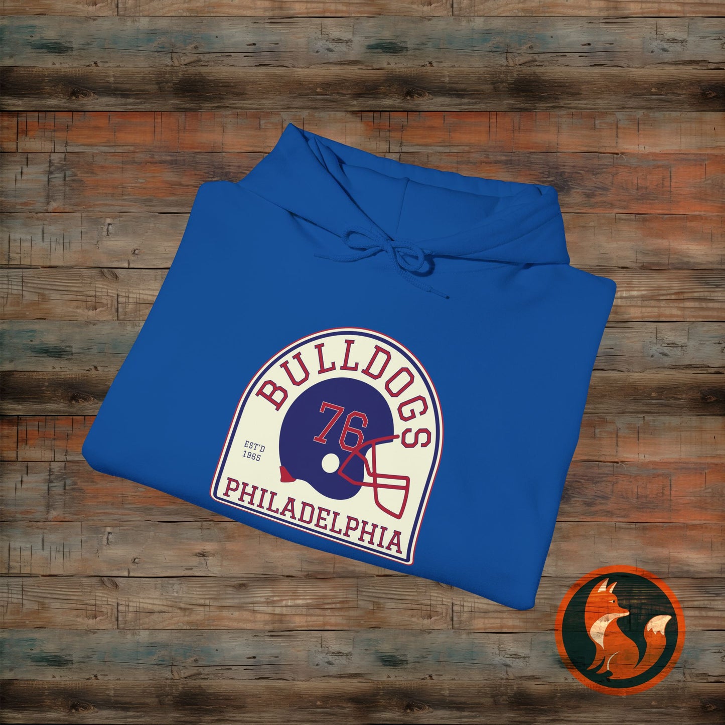 Vintage Bulldogs Hoodie, Unisex Sports Sweatshirt, Philadelphia Apparel, Cozy Game Day Gear, Unique Gift for Him/Her