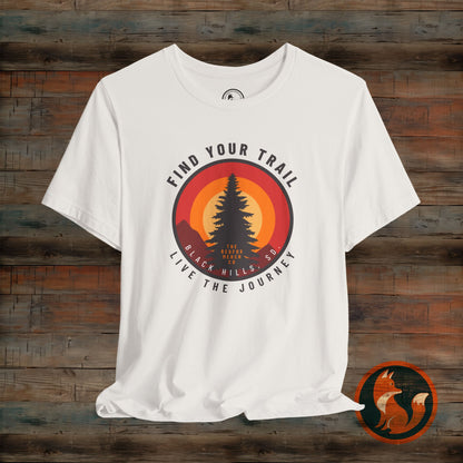Unisex Adventure T-Shirt - Find Your Trail, Live the Journey, Outdoor Tee, Hiking Gift, Nature Lover Apparel