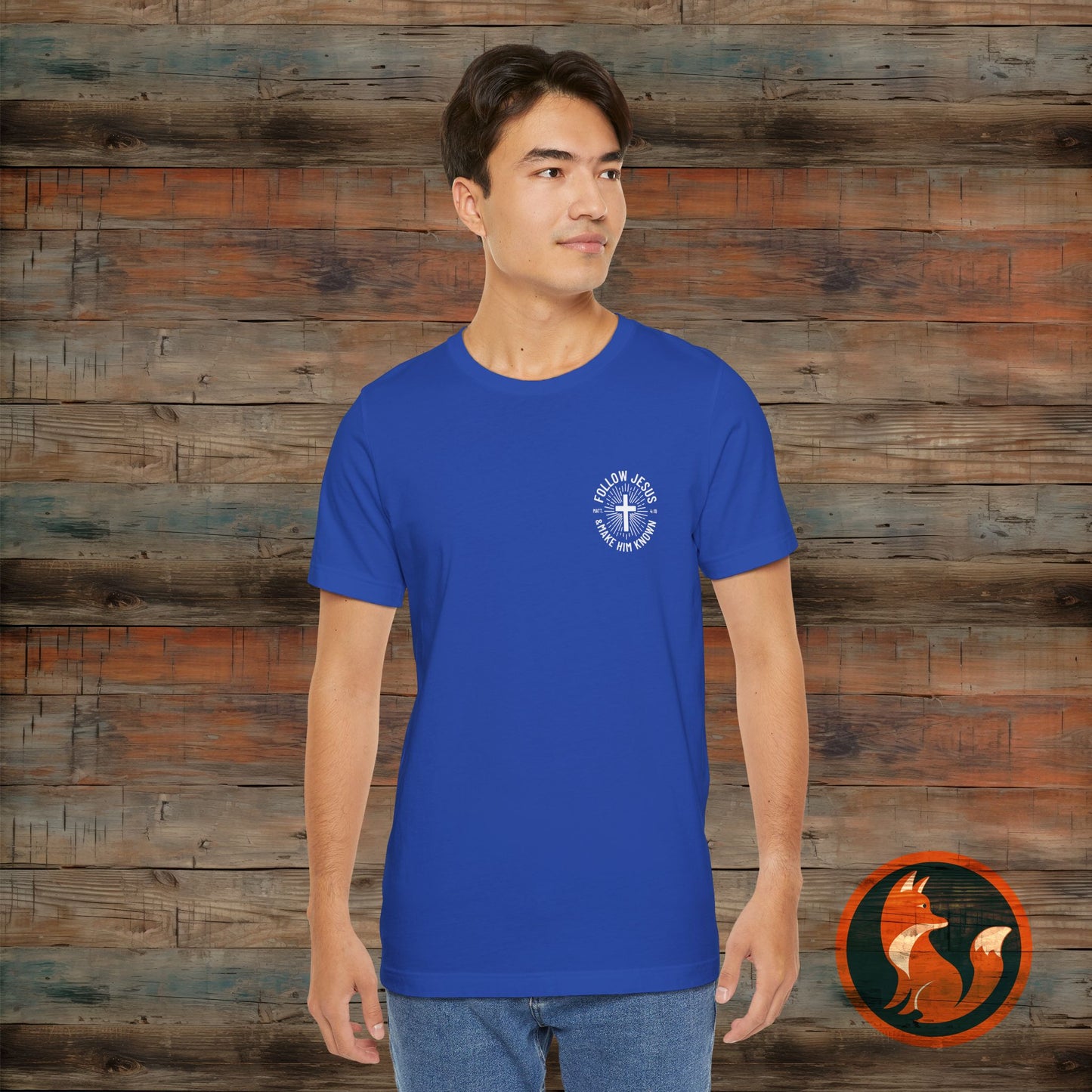 Faith-Inspired Unisex Tee - Follow Jesus Design, Christian Apparel, Inspirational Shirt, Gift for Believers, Religious Tee