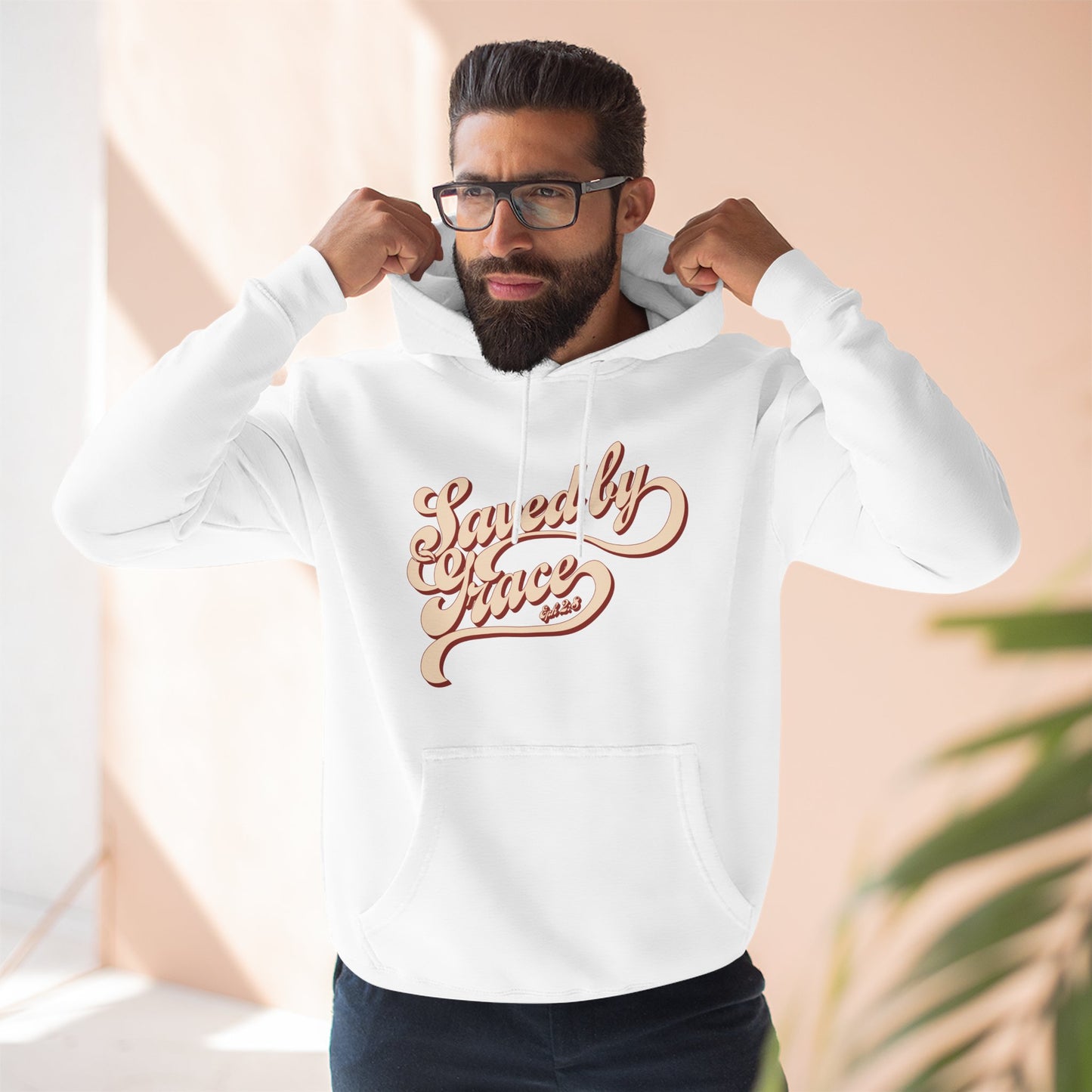 Cozy Inspirational Fleece Hoodie, Casual Wear, Gifts for Friends, Cool Weather Apparel, Relaxed Fit, Everyday Comfort