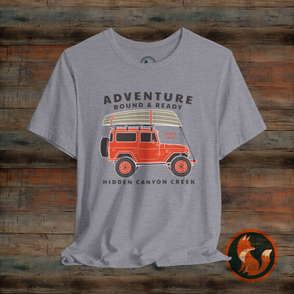 Adventure Bound & Ready Tee, Unisex T-Shirt, Outdoor Apparel, Camping Gift, Travel Shirt, Adventure Lover's Top