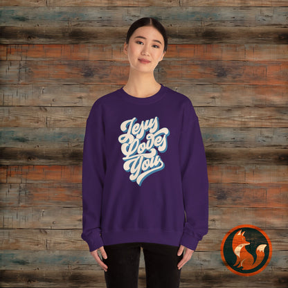 Jesus Loves You Sweatshirt: Unisex Love Design, Cozy Gift for Friends, Family, Valentine's Day, Birthday, Everyday Wear