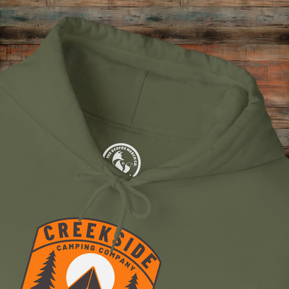 Creekside Retreat Unisex Hoodie, Camping Sweatshirt, Outdoor Adventure Apparel, Cozy Gift for Nature Lovers, Hiking Hooded Sweatshirt