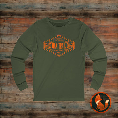 Kodiak Trail Co Long Sleeve Tee | Adventure Gear, Unisex Outdoor Shirt, Camping Outfit, Gift for Adventurers, Hiking Apparel