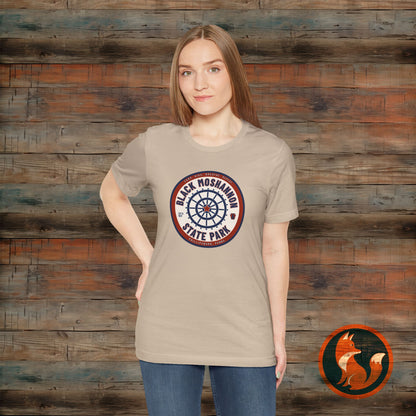 Black Moshannon State Park Tee, Unisex Nature Shirt, Outdoor Adventure Top, Camping Gift, Summer Travel Apparel