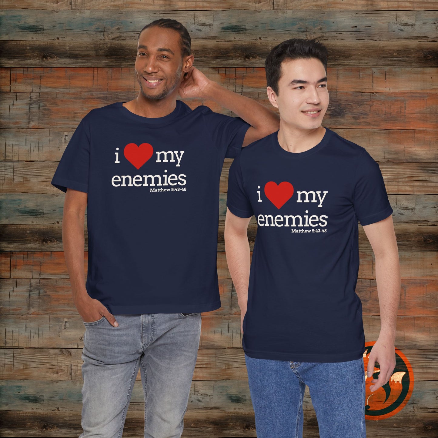 Unisex I Love My Enemies Tee, Inspirational Christian Shirt, Faith Apparel, Religious Gift, Everyday Casual Wear